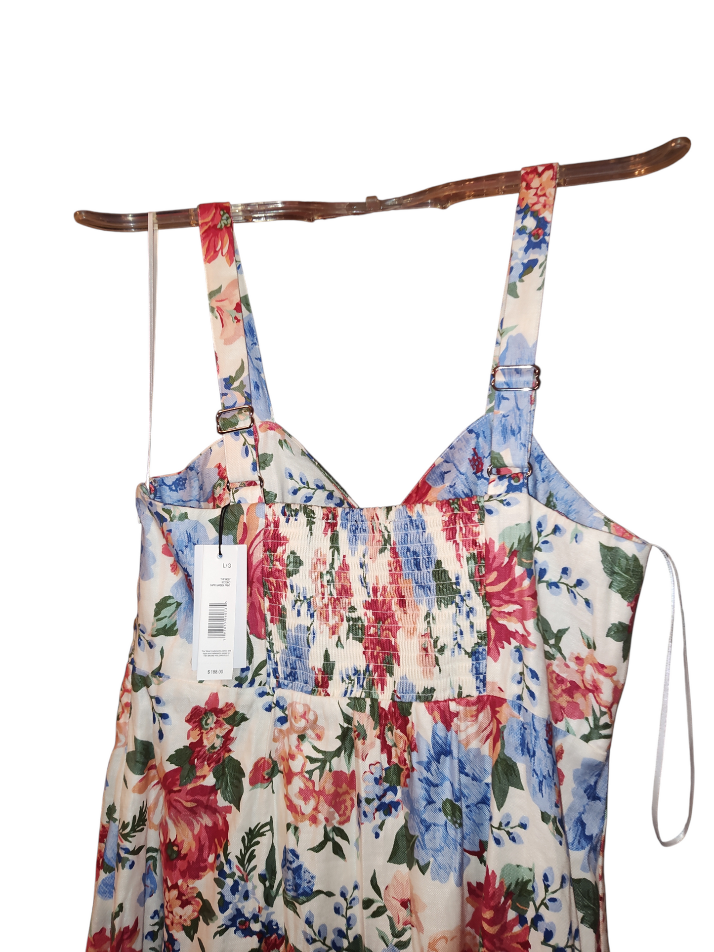 Robe longue en lin à imprimé cœur pour femme T Tahari