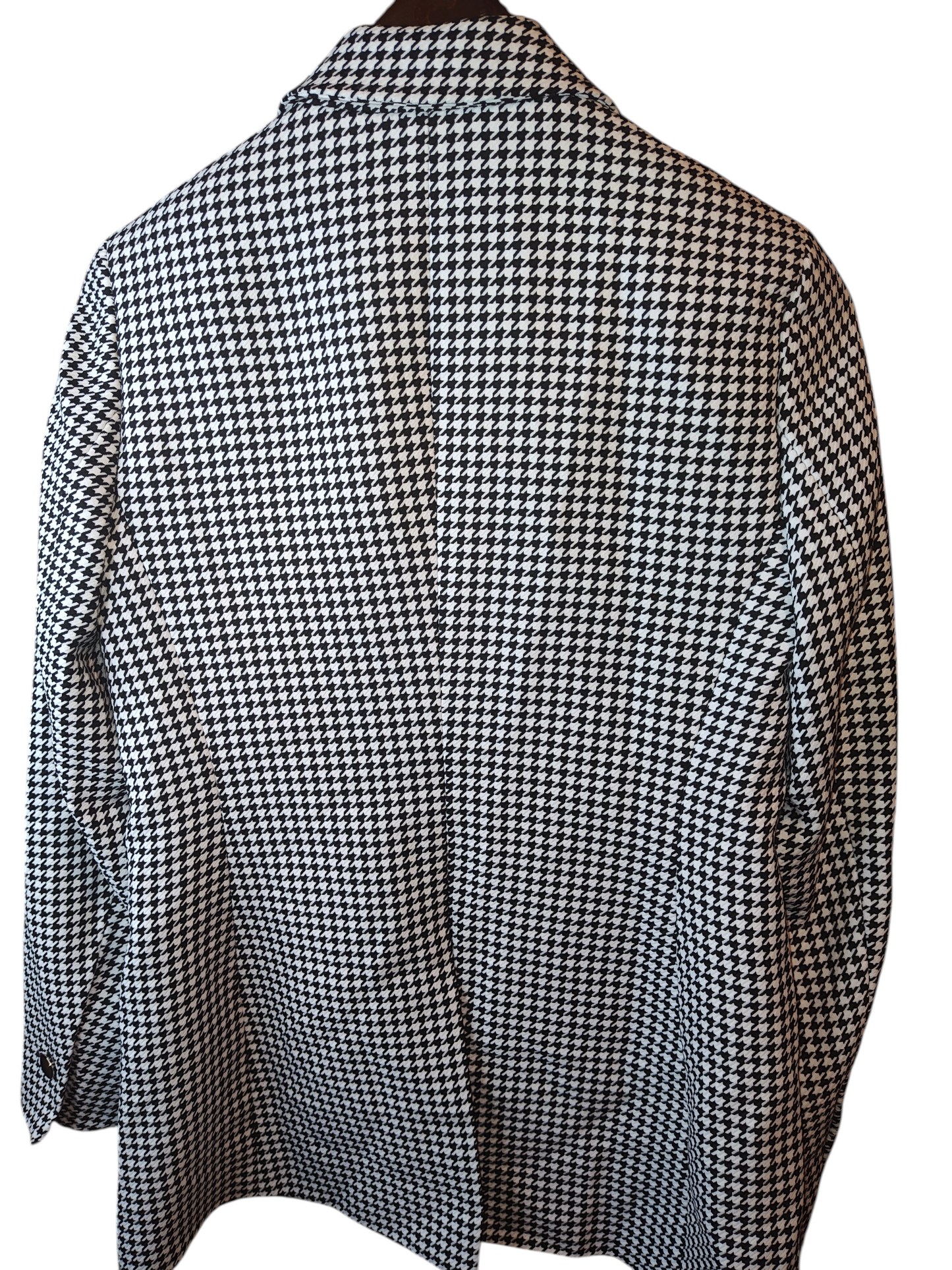 Anne Klein Women's Size 2 Blazer.  Mini-Herringbone Tailored – Black & White