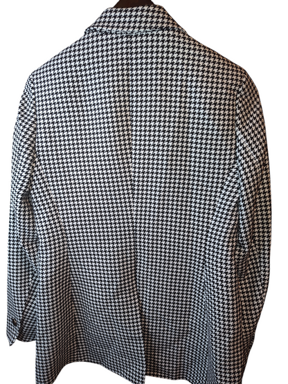 Anne Klein Women's Size 2 Blazer.  Mini-Herringbone Tailored – Black & White