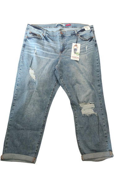 Celebrity Pink Trendy Plus Size Girlfriend Cuffed Denim Pants- Handsome Devil