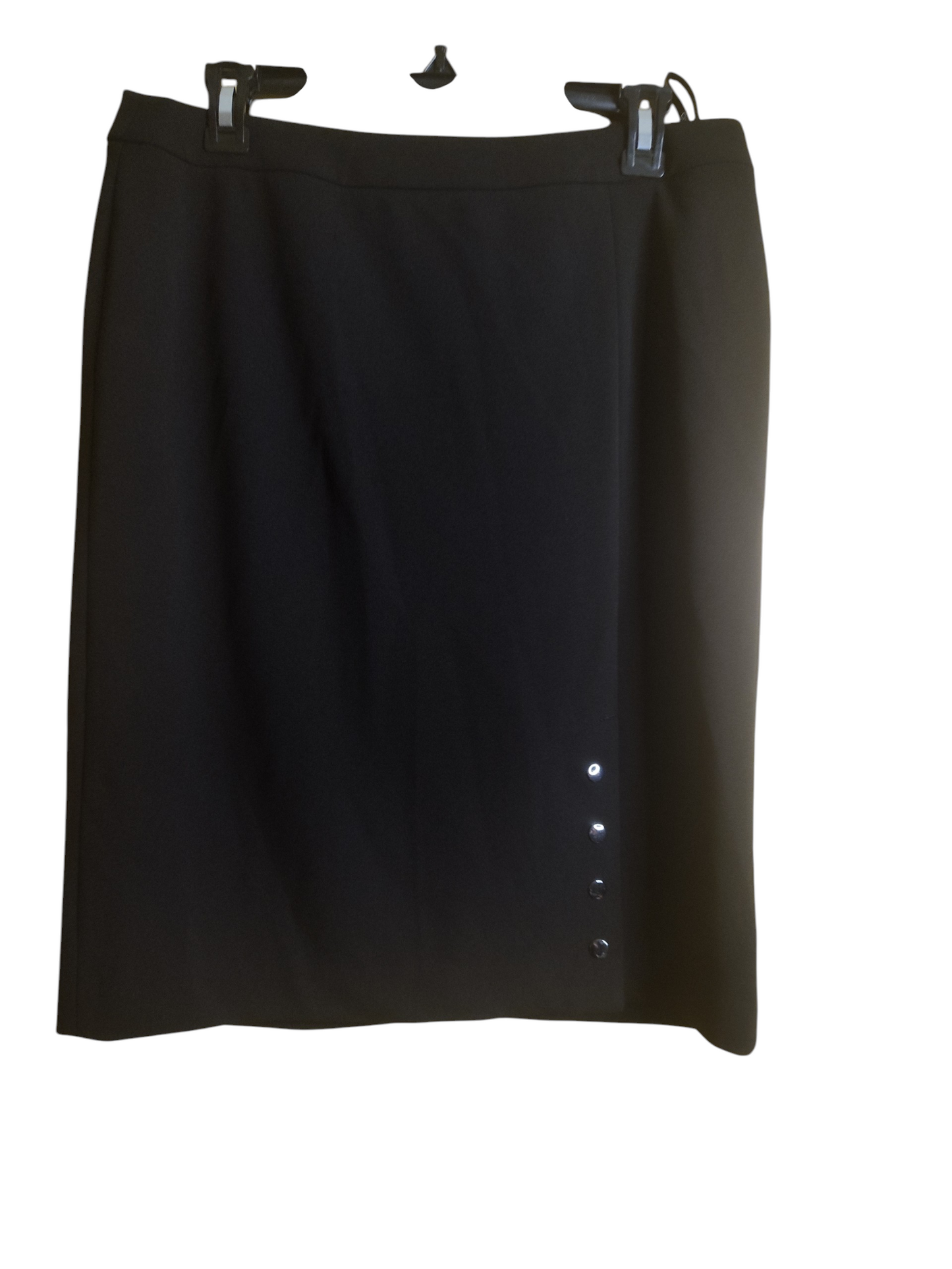 Calvin Klein Womens Button-Detail Pencil Skirt