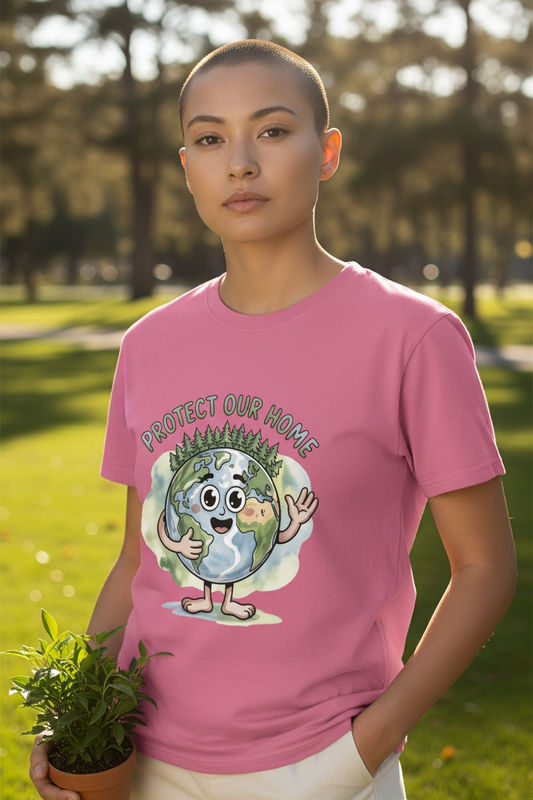 Adults  “Protect Our Home” Earth Day Awareness T-Shirt