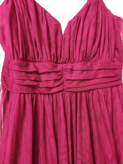 City Studios Plus Size Mesh Formal Evening Sleeveless ball Dress.