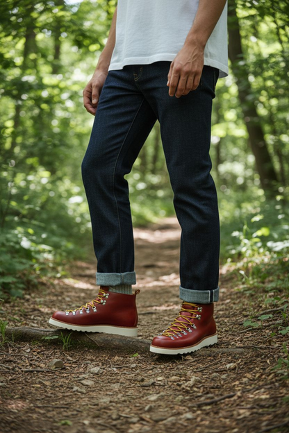 Fracap Men's Leather Sport Boots. Brown. W accessories