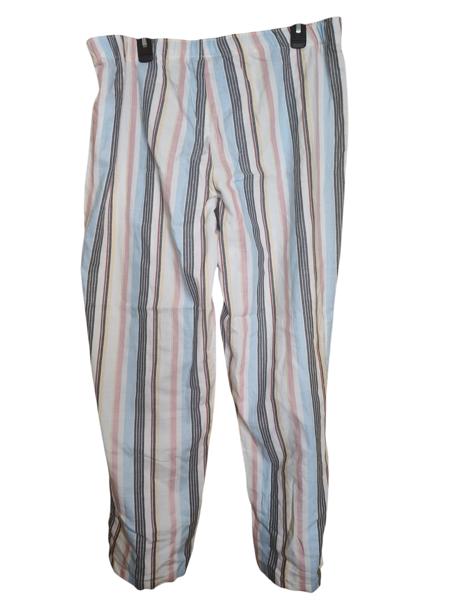 Jenni woven 100% cotton striped pajama pants. Multicolor XL