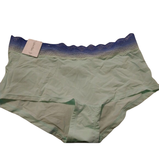 Calvin Klein Womens Hipster Panties QD3839–Full Coverage Aqua Blue Medium