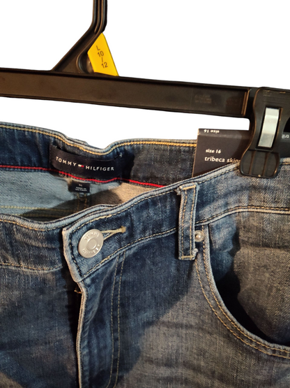 Jean droit Tommy Hilfiger Tribeca pour femme - Jean taille mi-haute