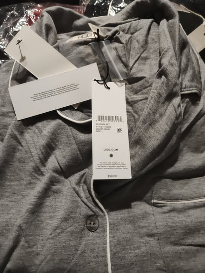 UGG Lenon Sleep Set . Large Gray.