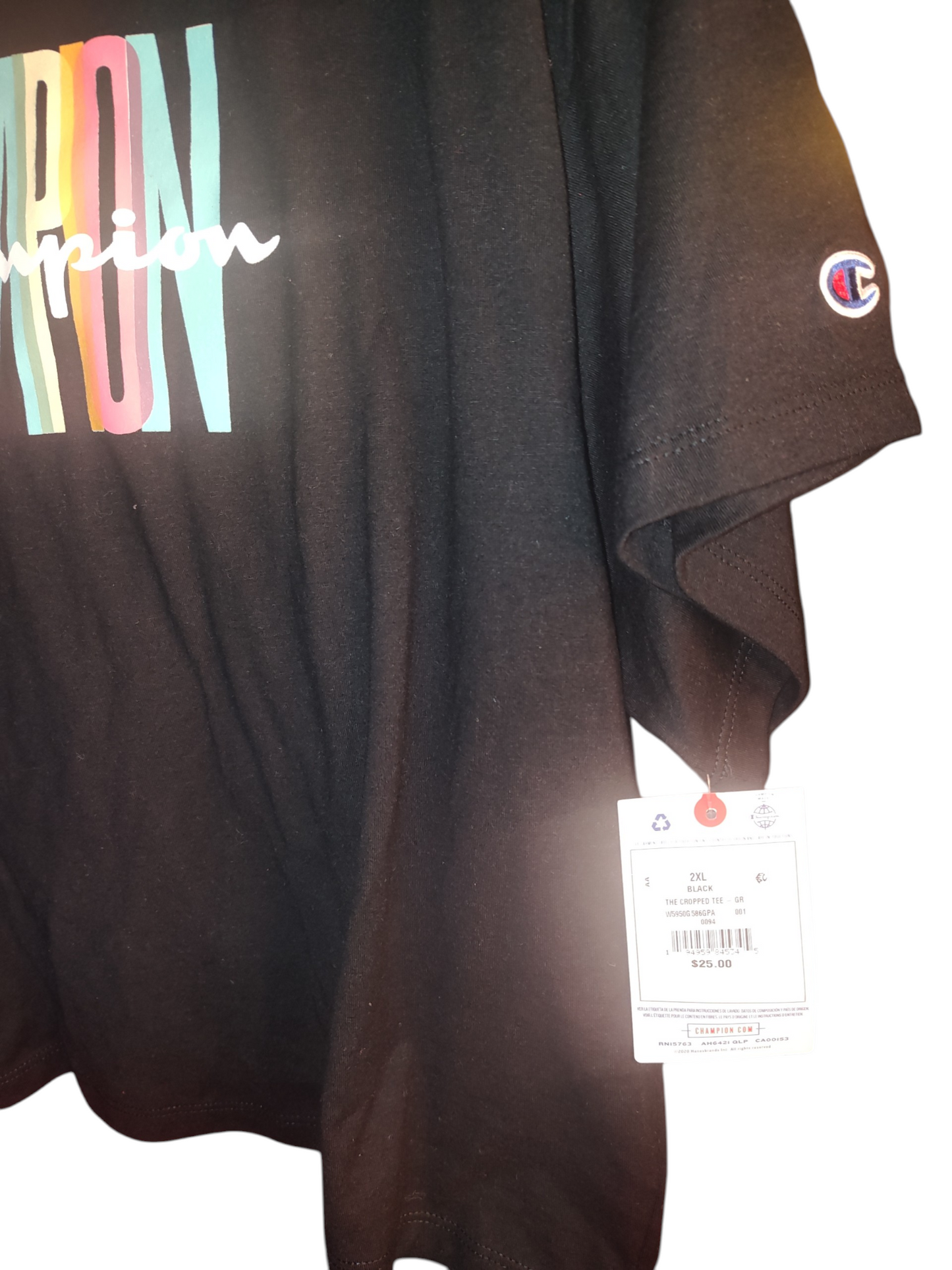 T-shirt court avec logo Champion pour femme