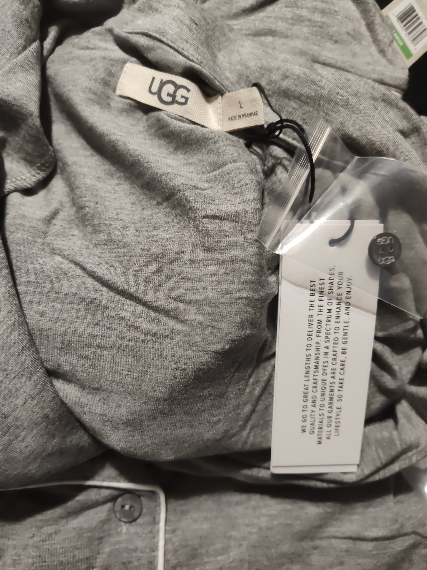 UGG Lenon Sleep Set . Large Gray.