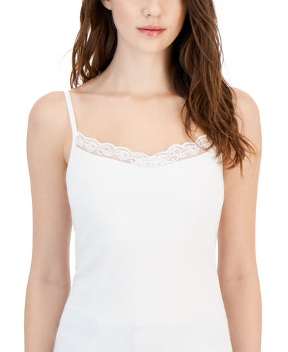 Charter Club - Débardeur soutien-gorge à bordure en dentelle pour femme