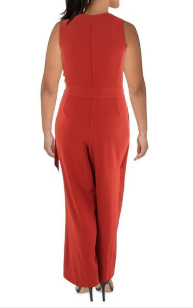 I.N.C. International Concepts Flyaway-Leg Crepe Jumpsuit  Slit