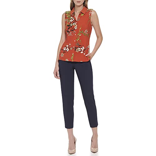Haut en tricot sans manches à imprimé floral pour femme Tommy Hilfiger