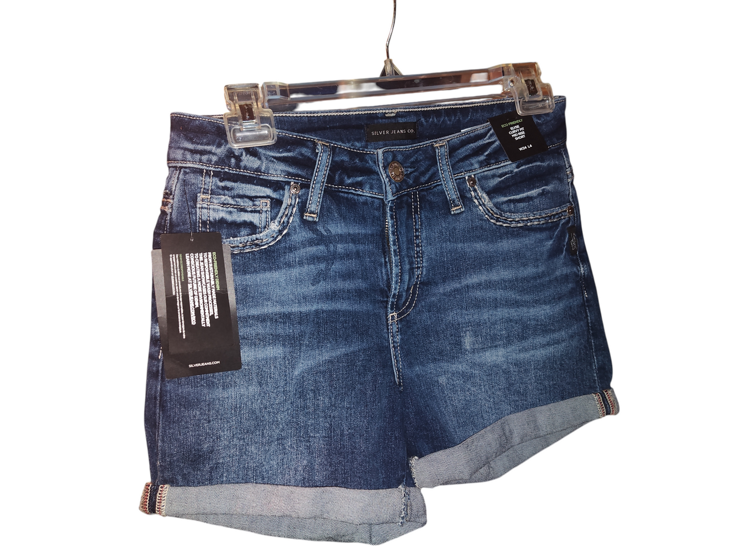 Jean indigo à revers roulés Elyse pour femme de Silver Jeans Co.