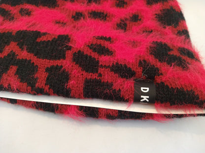 Écharpe en tricot à motif zèbre duveteux