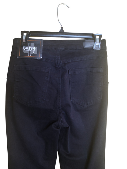 Dollhouse Juniors Curvy-Fit Flare Stretch Soft Jeans Black 5/6