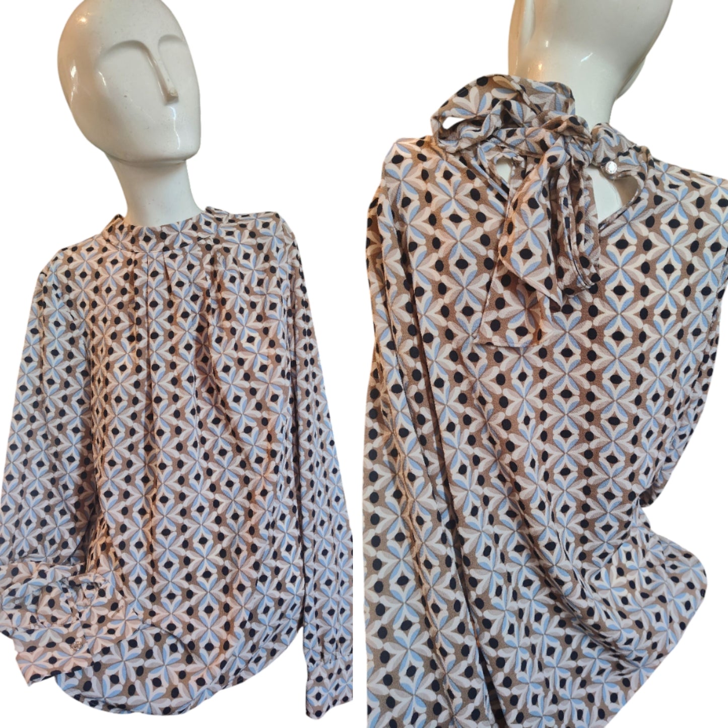 Haut noué dans le dos à imprimé géométrique Tommy Hilfiger pour femme