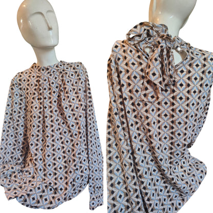 Haut noué dans le dos à imprimé géométrique Tommy Hilfiger pour femme