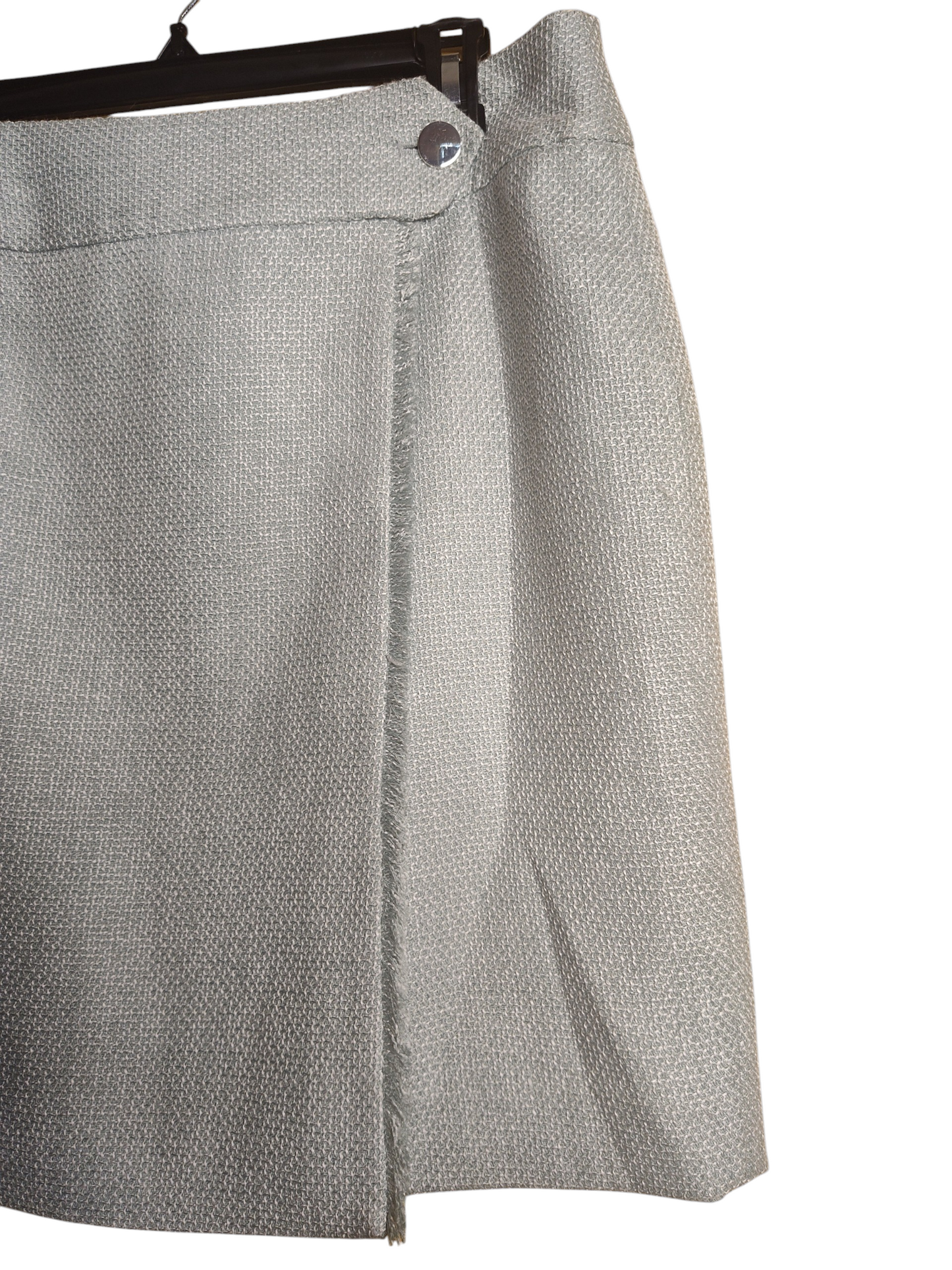 Calvin Klein Womens Tweed Pencil Skirt Jadeite Mint Green 10