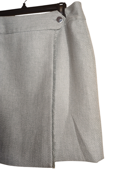 Calvin Klein Womens Tweed Pencil Skirt Jadeite Mint Green 10
