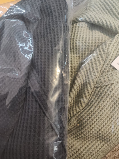 Rebellious One Juniors Corset Thermal Knit Top Desert Sage Green Small