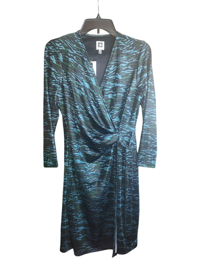 Anne Klein Nomad Printed Faux-Wrap Dress - Anne Black Multi