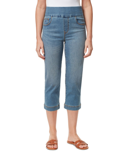 Gloria Vanderbilt Amanda Pull-On Capri Jeans Banaba