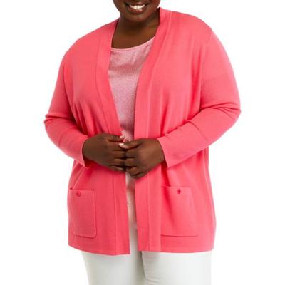 Anne Klein Plus Size Open-Front Cardigan