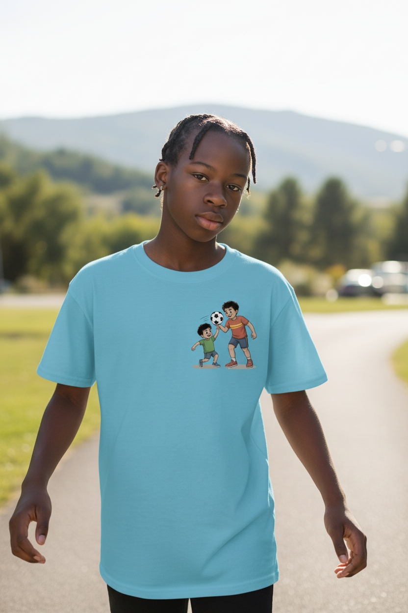 Boys Soccer T-Shirt – Kids Soccer Love Graphic Tee