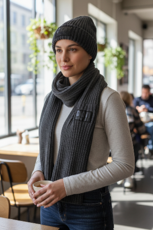 DKNY Women's Winter Beenie Hat and Infinity Scarf Set
