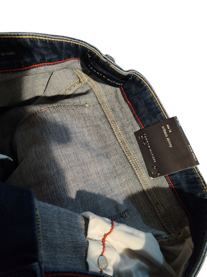 Jean droit Tommy Hilfiger Tribeca pour femme - Jean taille mi-haute