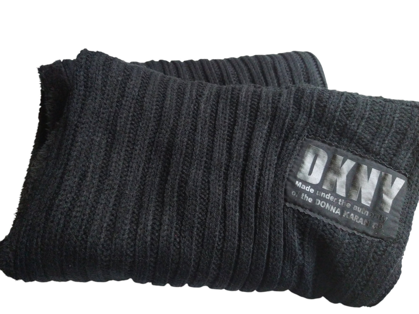 DKNY Women's Fleece lined  Ribbed Infinity Winter Scarf- DK4908