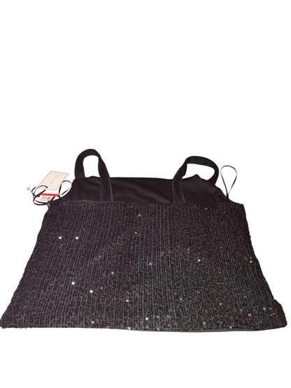 Women's Sequin Wide Strap Tank Top Blouse