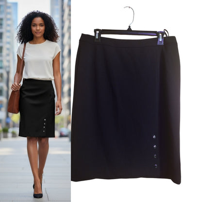 Calvin Klein Womens Petites Knee-Length Suit Separate Pencil Skirt