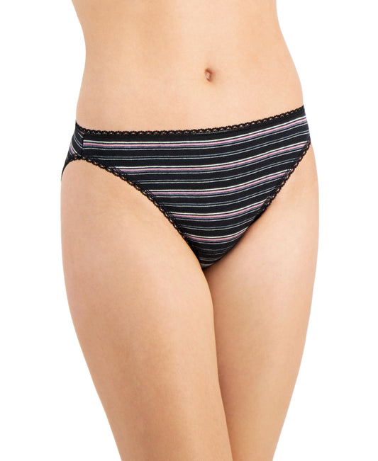 Charter Club Womens Pretty Cotton Bikini 1 Multi Stripe