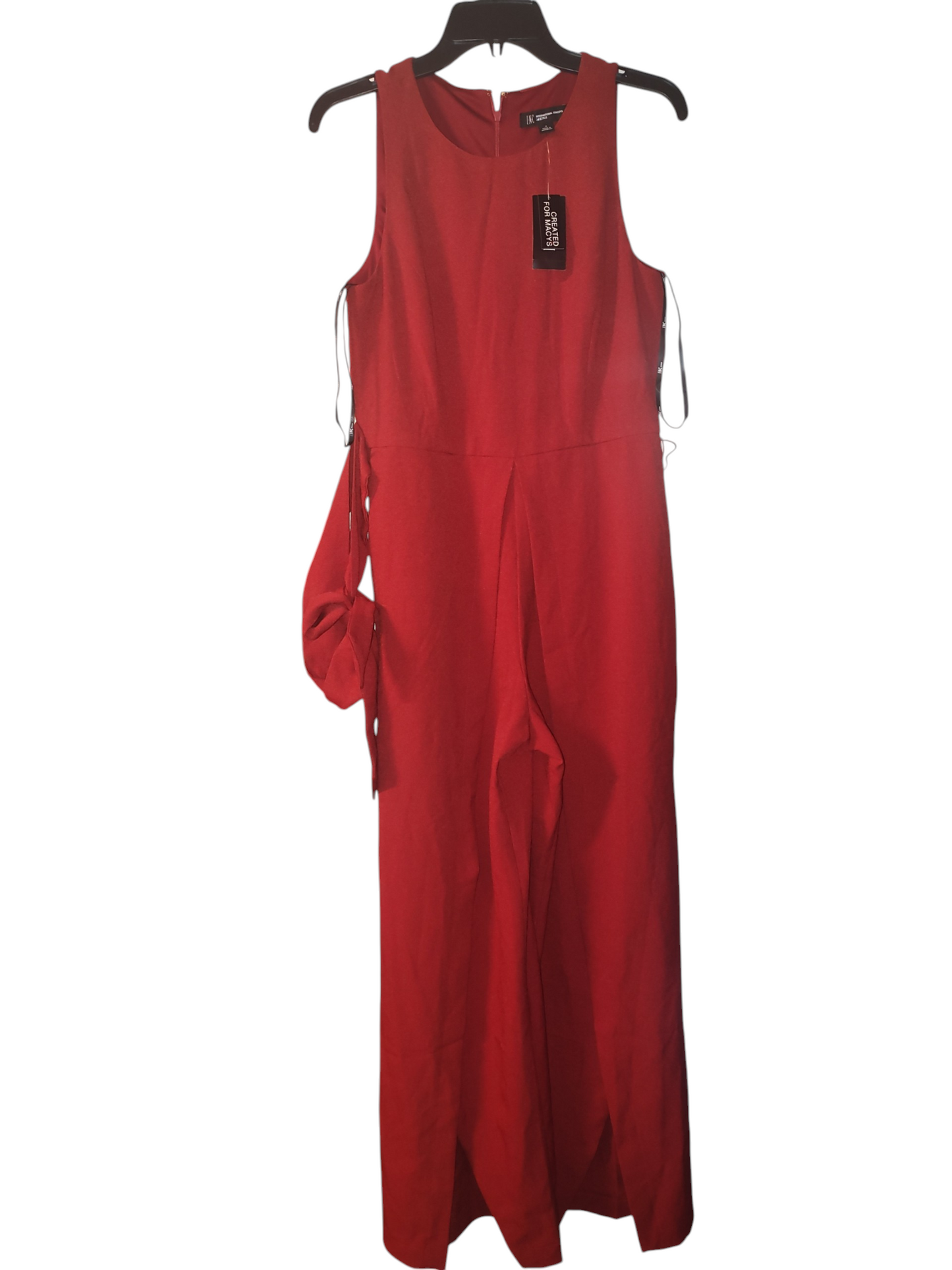 I.N.C. International Concepts Flyaway-Leg Crepe Jumpsuit  Slit
