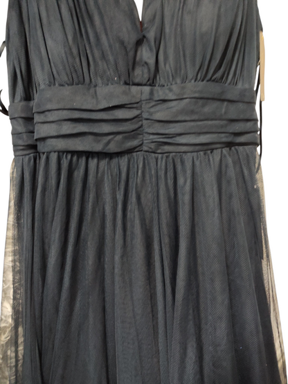 City Studios Plus Size Mesh Formal Evening Sleeveless ball Dress.