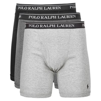 Polo Ralph Lauren Men's 3-Pk. Classic Cotton Boxer Briefs - Gray Black  Assorted