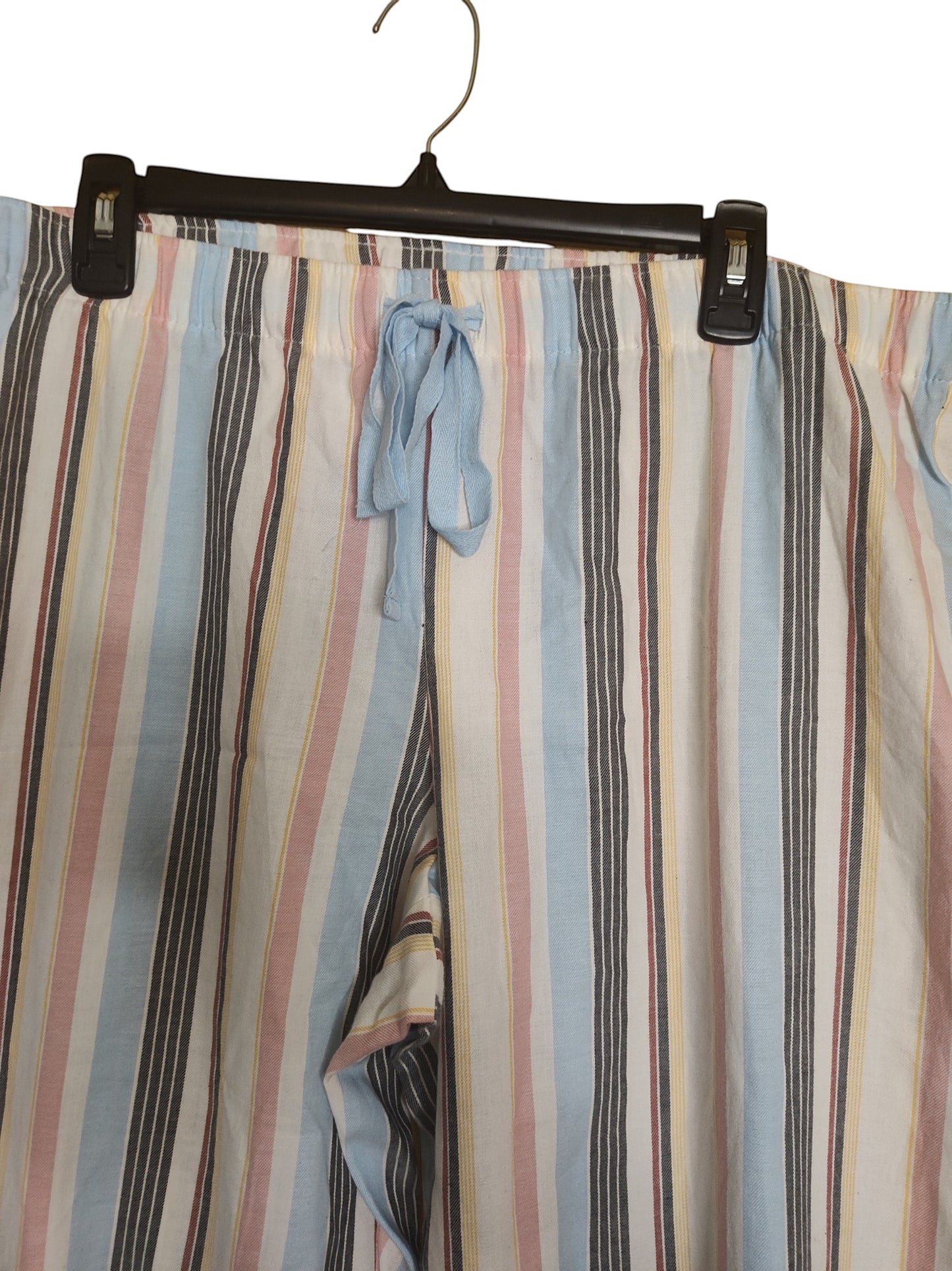 Jenni woven 100% cotton striped pajama pants. Multicolor XL