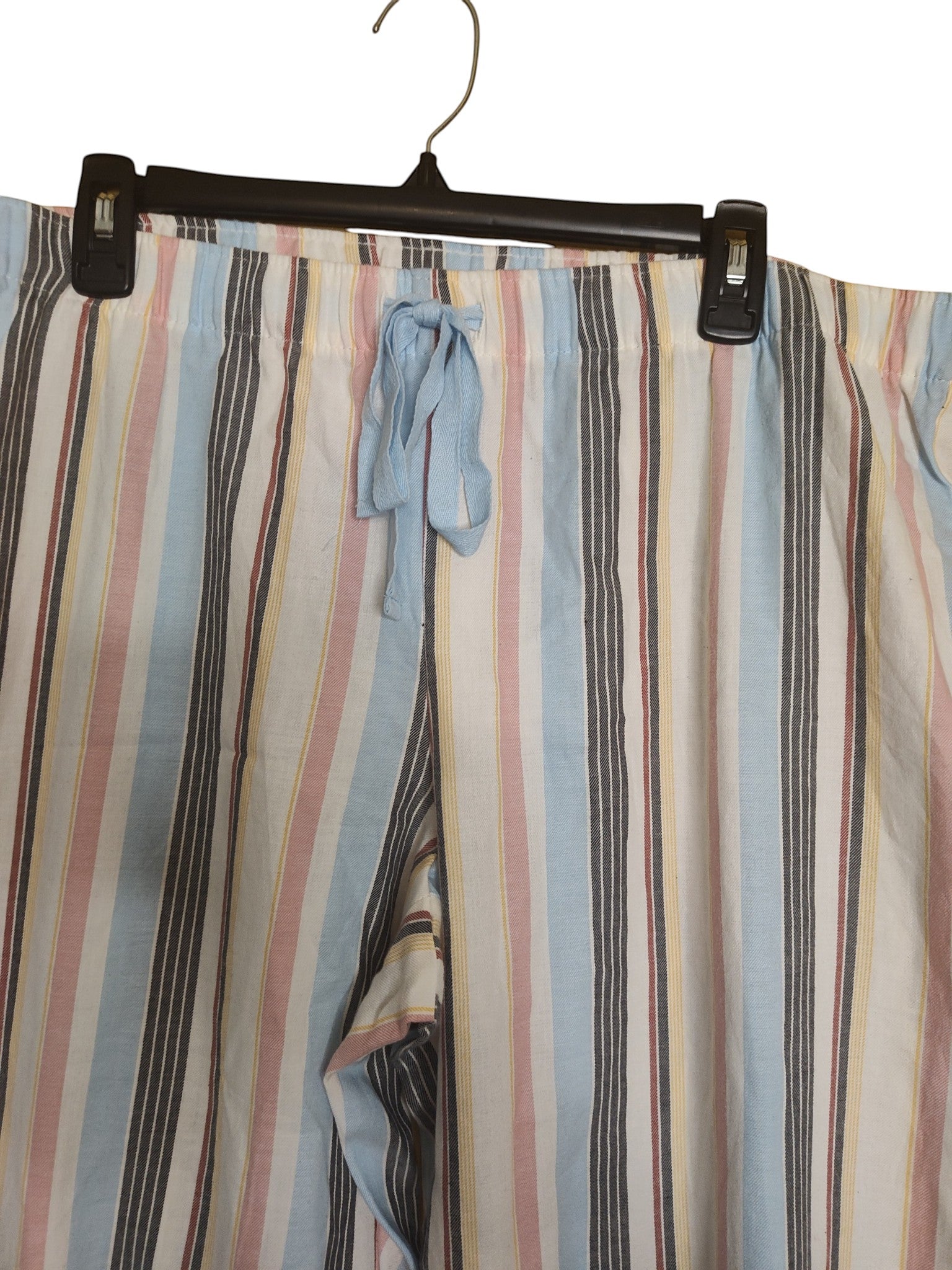 Jenni woven 100% cotton striped pajama pants. Multicolor XL