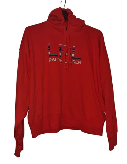 Lauren Ralph Lauren  Logo Women's French Terry Hoodie back red