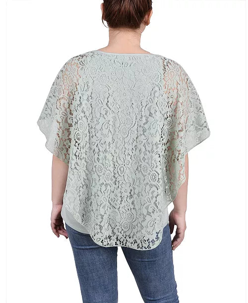 NY Collection NY Collection Petite Dentelle Ponc Frosty