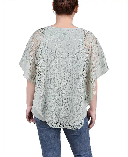 NY Collection NY Collection Petite Dentelle Ponc Frosty