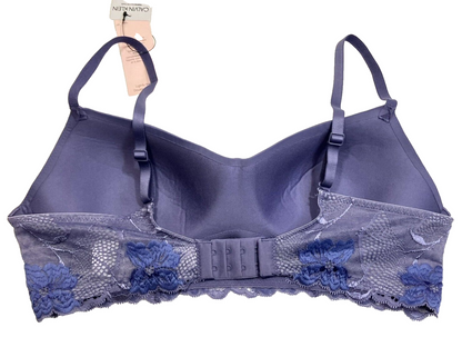 Calvin Klein Womens Perfectly Fit Flex Bra  Pop Bleached Denim  Bralette