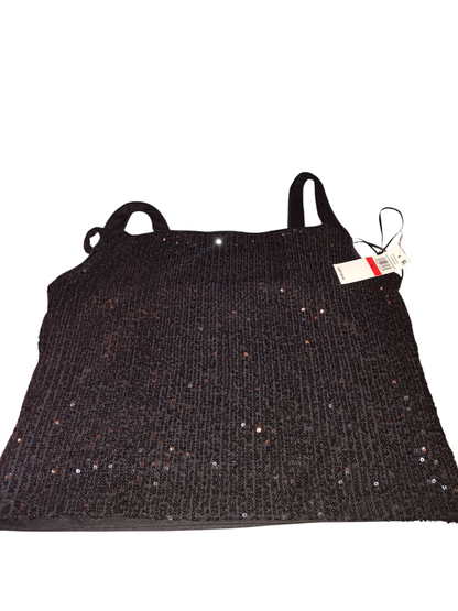 Women's Sequin Wide Strap Tank Top Blouse