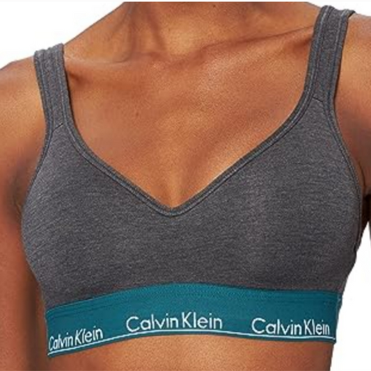 Calvin Klein Brassière dos échancré QF5490 Anthracite chiné