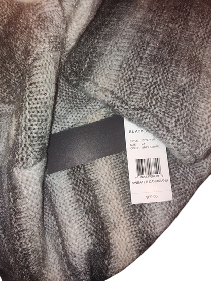 Ruban tendance grande taille texturé à rayures