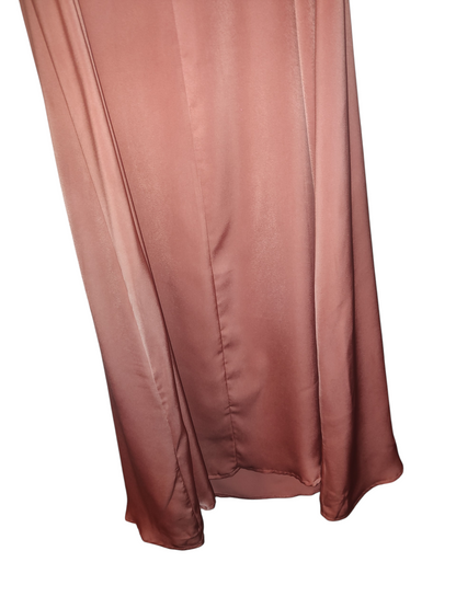 Black Tape Slip Midi long Dress Soft Antique Blush large