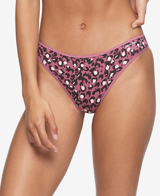 Calvin Klein CK Form Thong QD3643 Imprimé moucheté métallisé