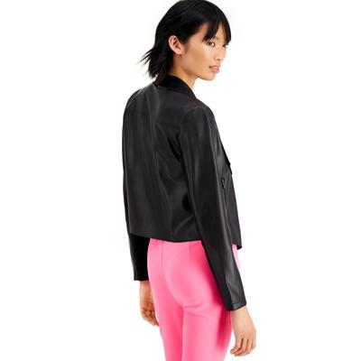 Bar III Petite Flyaway en similicuir Ja Deep